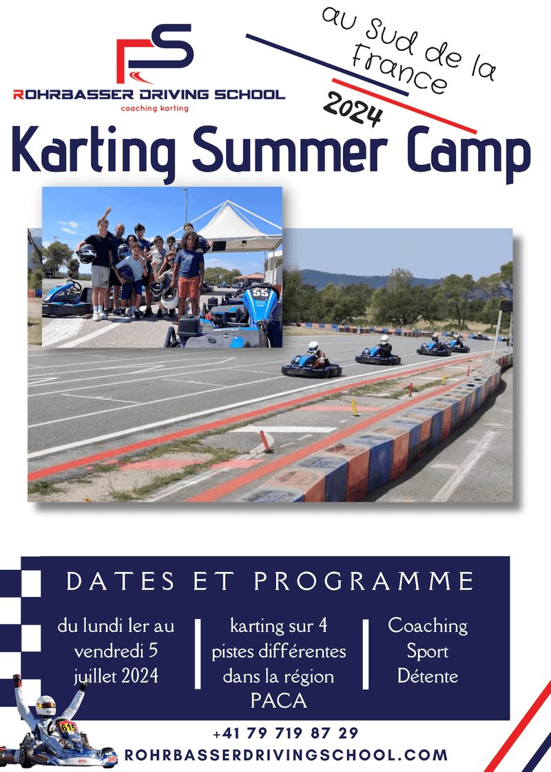 Karting Camp vacances été 2024
