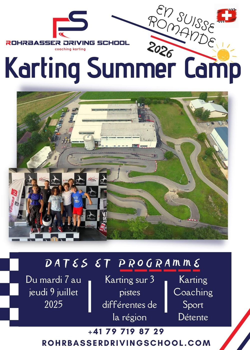 Stage de karting vacances été 2026